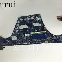 Yourui для ASUS GX501VIK Материнская плата ноутбука REV 2,0 SR32Q i7-7700HQ процессор P/N 60NB0GU0-MB1050(200) Tesk ok