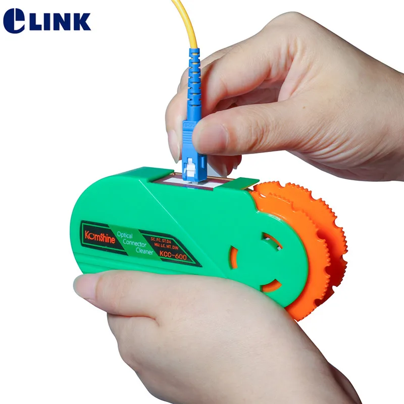 

1pcs fibre optical cleaner Cassette tape for connector end face 500+ times life time free shipping ELINK cleaning box scrubber