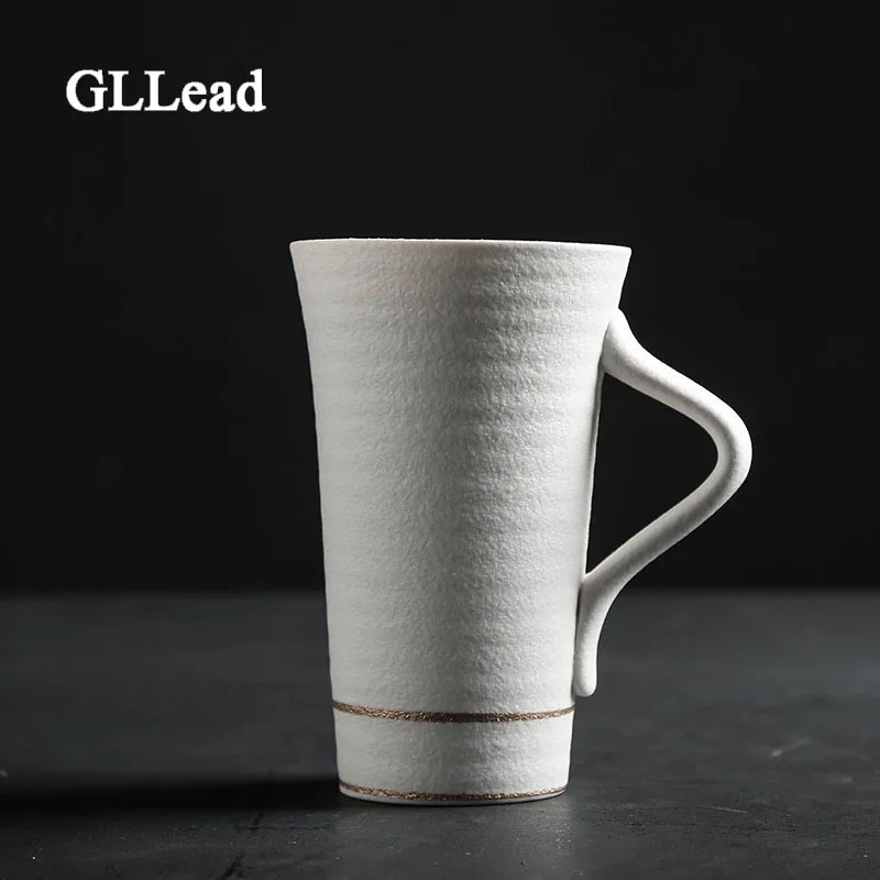 

GLLead Classics Ceramic Coffee Mug Office Teacup 350ml Water Cup Simple Porcelain Mugs