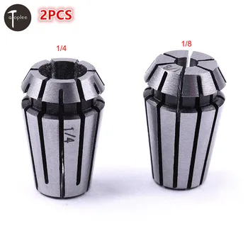 

2PCS 1/4",1/8" ER11 Collet Chuck Precision Spring Steel Collet Set CNC Milling Lathe Tool&Engraving Spindle Motor