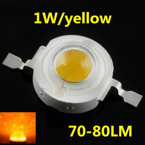 350ma 1 W Yellow Jaune Highpower LED 1 vatios amarillo 1w amarillo High Power SMD LED 