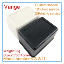 1 шт./лот черный цвет доступны проект коробка 70*50*40 мм ABS пластик аппарат пластмассовый корпус прибора для провода разъем продукта