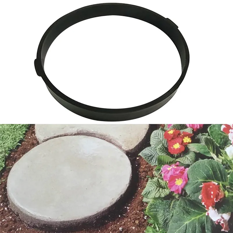Paving Mold Driveway Patio Stepping Stone Pavement Paver Path Maker DIY Floor Garden Design Paving Mould 40MR0514