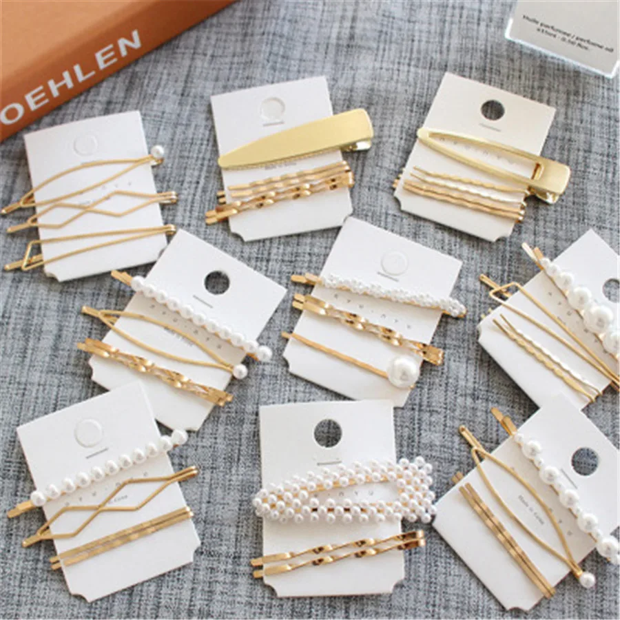 

Pearl Barrettes for Women Ladies Elegant Jewelry Hairgrips Valentine's Day Hair Pins Hair Accessories