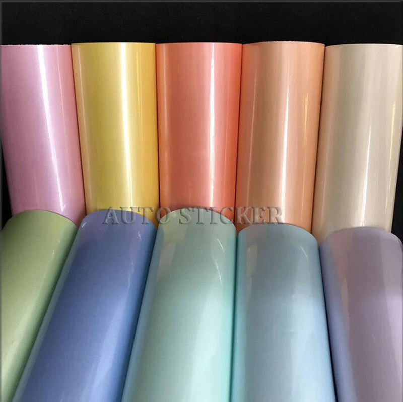 Macaron Pearl glossy Vinyl Wrap Sticker 1