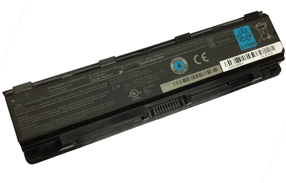 10,8 V 48Wh ноутбук аккумулятор для Toshiba Satellite C855D C55 C50 PA5024U PA5109 L800 L830 PA5024-1BRS PABAS260