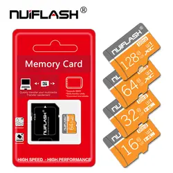 Новейшая карта памяти Nuiflash Micro sd 8 г 16 г 32 г SDHC sd карта 64 г 128 г SDXC карта памяти Class10 cartao de memoria с адаптером бесплатная доставка