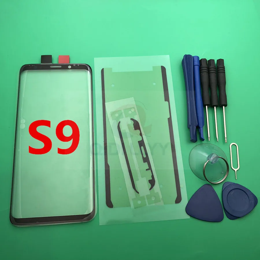 Замена внешнего стекла для samsung Galaxy S8 S8 Plus S9 S9 Plus Note 8 9 ЖК-дисплей сенсорный экран Переднее стекло Внешний объектив