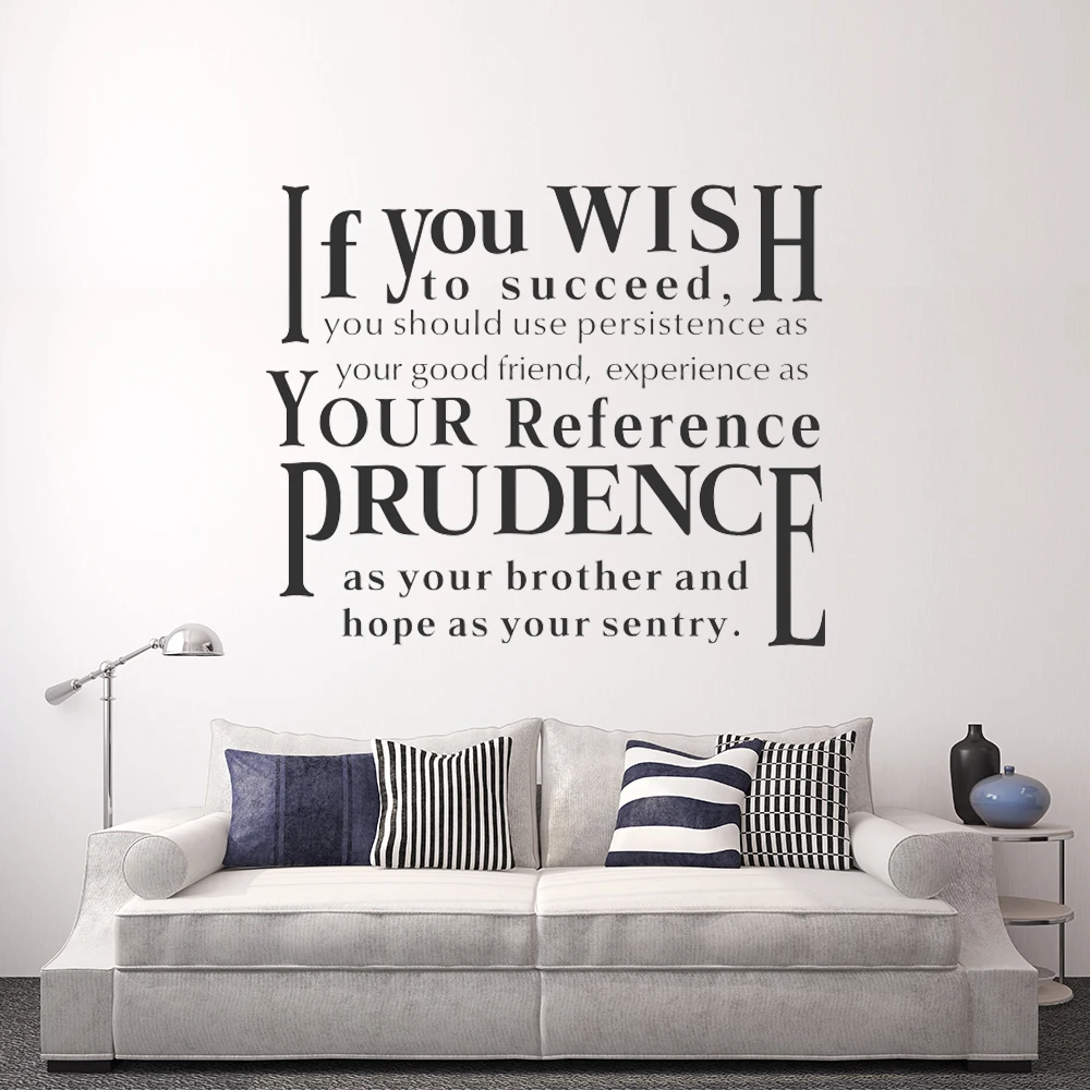 High Quality Saying Quote Vinyl Wall Stickers Mural Art Wallpaper Home