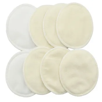 

Hot 8pcs/lot Bamboo Breast Pad Nursing Pads For Mum Washable Waterproof Feeding Pad Bamboo Reusable Breast Pads for New Mothers