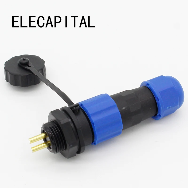 

13mm SD13 2 pin waterproof connector, Power wire connectors, cable connectors , automotive connectors, Plug and socket, IP68