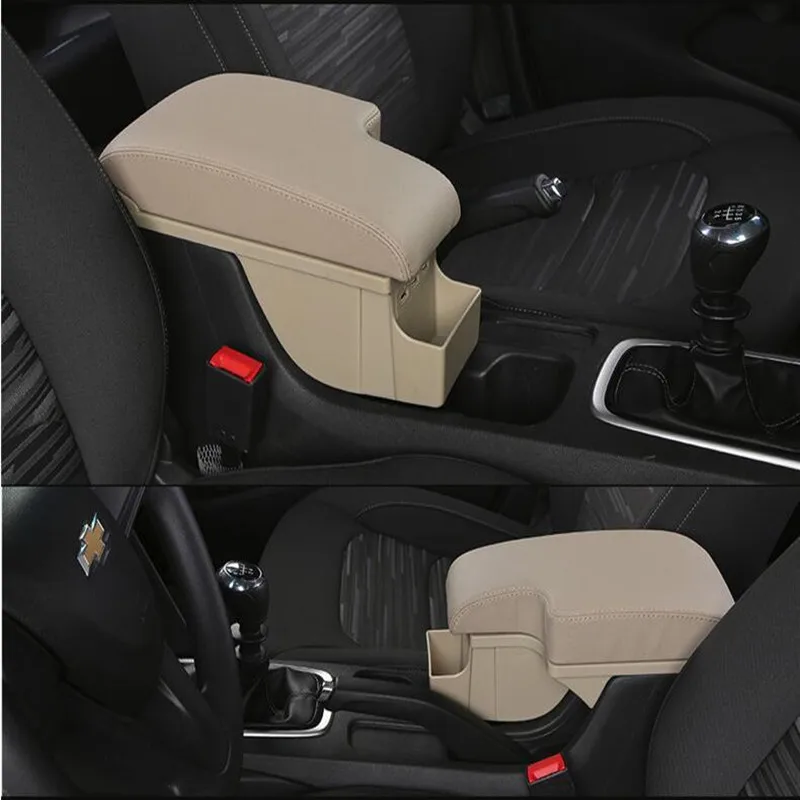 Beige Для Chevrolet Cavalier подлокотник коробка USB интерфейс - Название цвета: Beige
