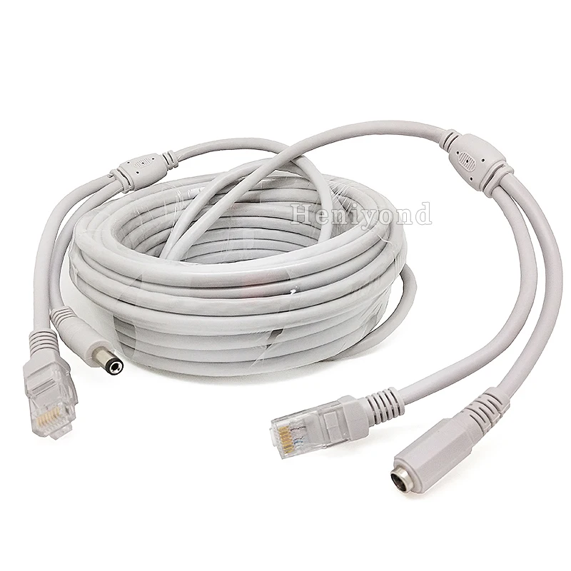 Сетевой кабель системы видеонаблюдения RJ45 CAT5/CAT 5e Cable + 18AWG удлинитель питания