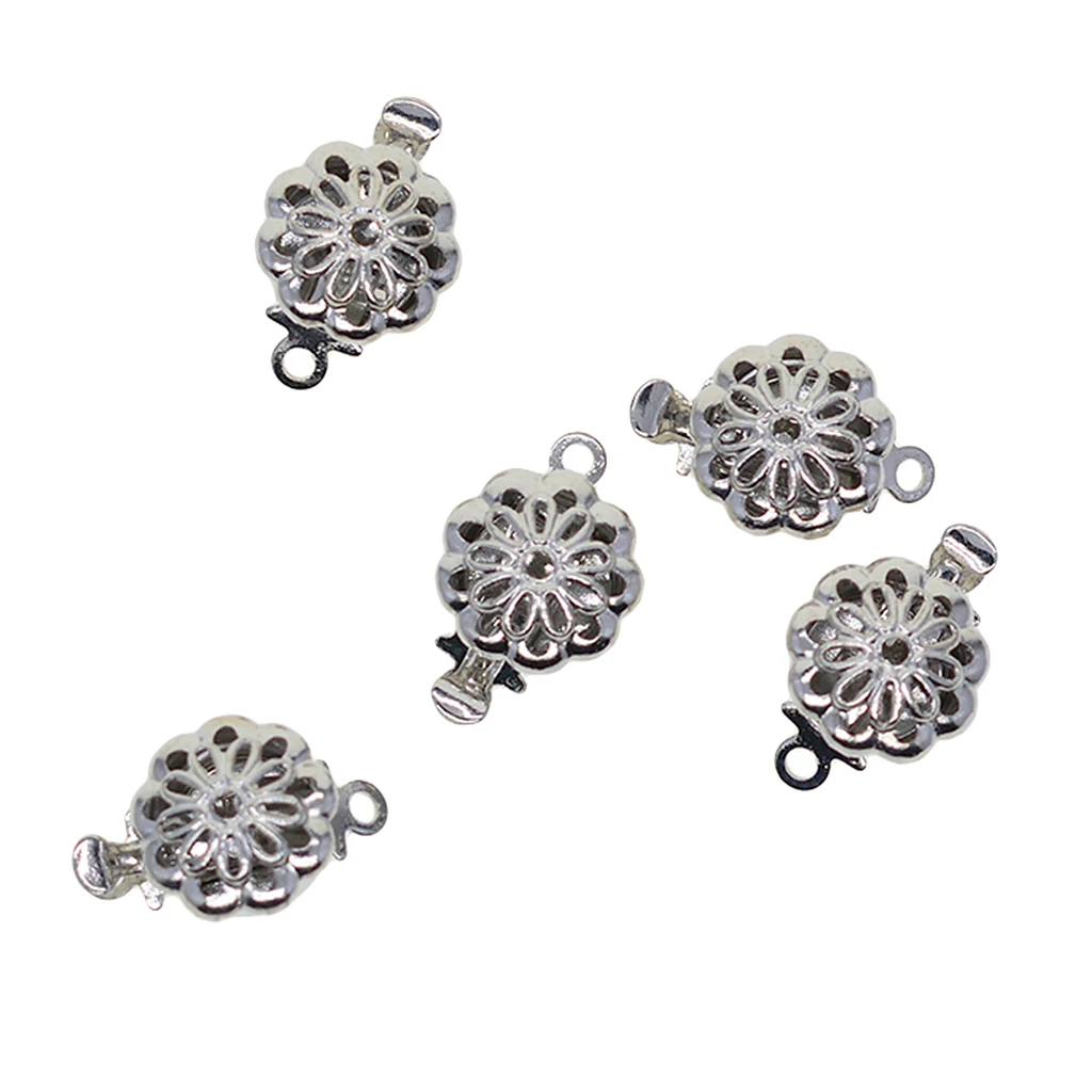 

5pcs Filigree 1 Strand Box Clasp for Valentine Craft Findings Jewelry Craft DIY Making