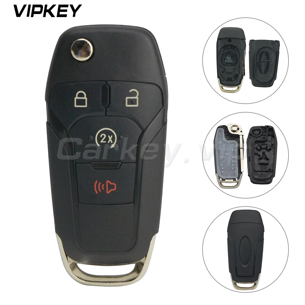 Remotekey flip remote key replacement 4 button N5F-A08TDA for Ford F-Series truck F-150 car case shell | Автомобили и мотоциклы