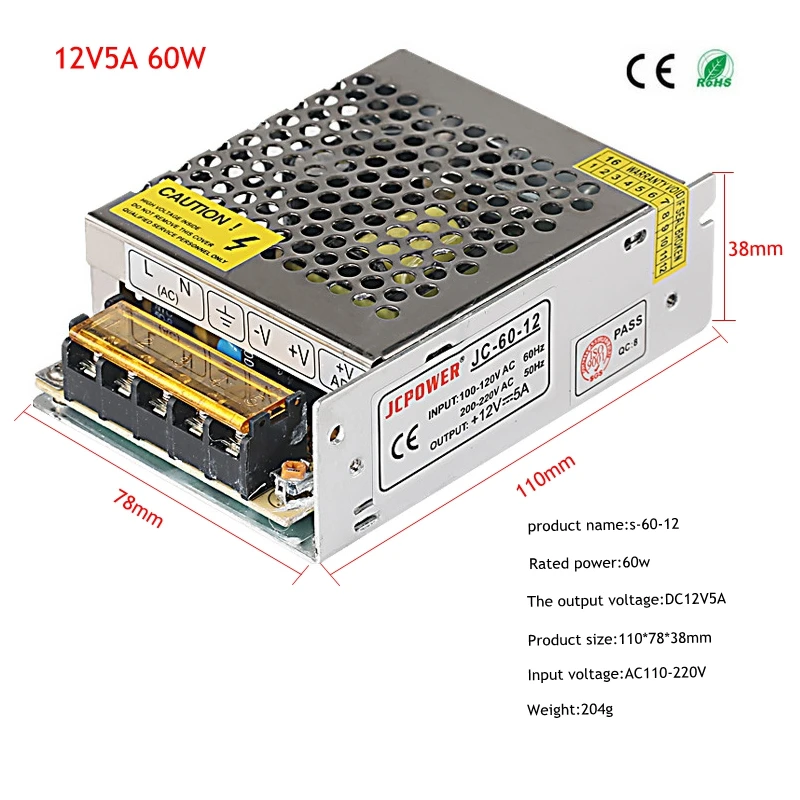 Питание DC5V 12V 24V 2A 3A 5A 12A 15A 20A 30A 40A светильник ing трансформатор для Светодиодные ленты светильник переключения драйвер адаптера питания