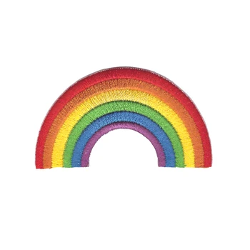 

Tidal current gay homosexual embroidered patch iron on patches for clothes Cute rainbow deal with it clothing DIY Motif Applique