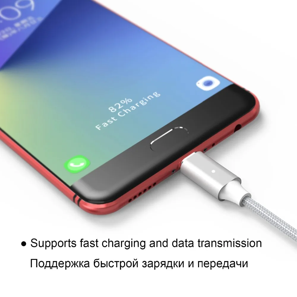 WSKEN Lite 2 Micro USB Магнитный зарядный кабель Type C Быстрая зарядка для Samsung Galaxy S9 S8 Huawei