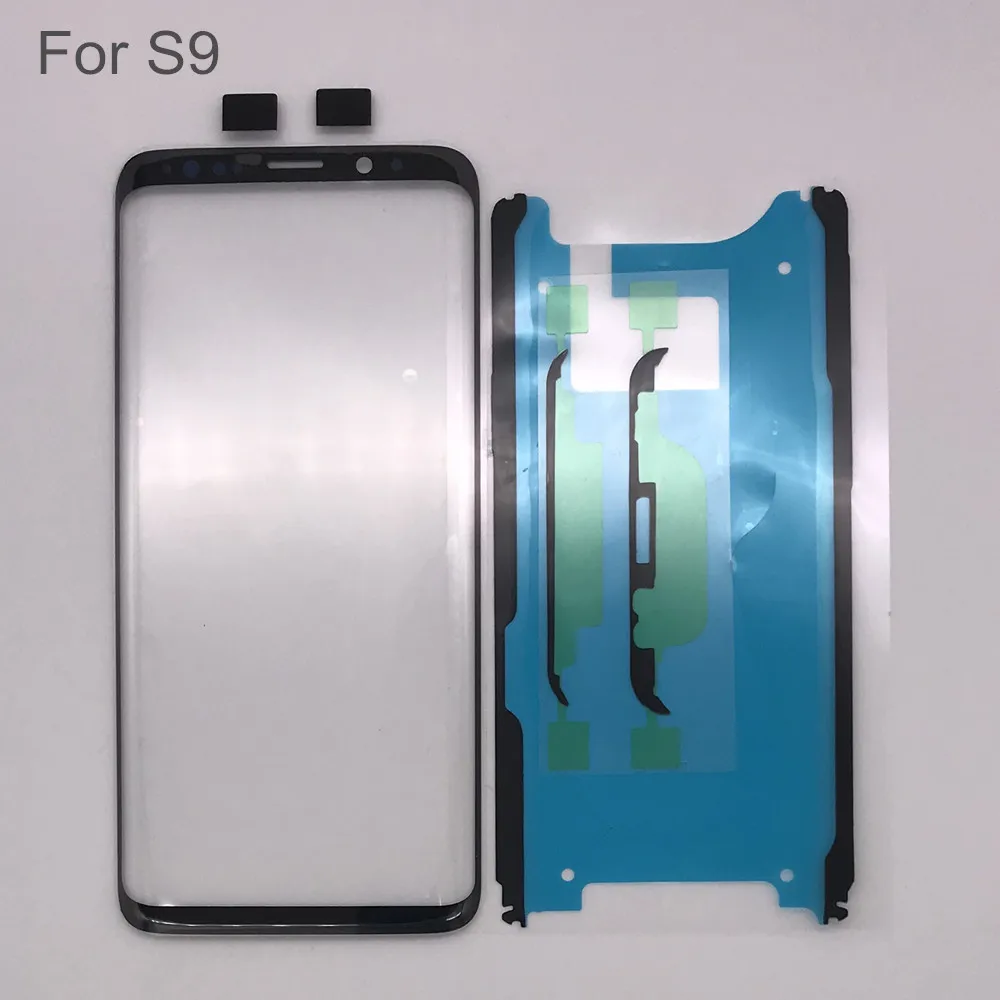 1 шт., Сменный стеклянный экран AYJ для samsung Galaxy S8 S9 Plus, ЖК-дисплей, сенсорная передняя внешняя наклейка на рассеиватель, инструменты для ремонта