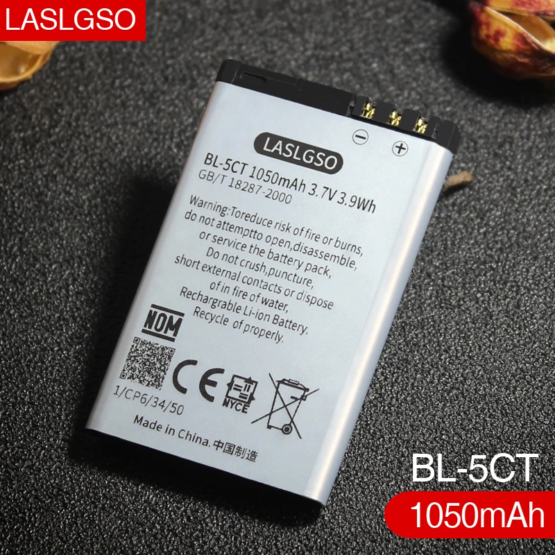 2 шт./1 лот хорошее качество BL5CT 5CT BL аккумулятор для Nokia 6303i 6303C 6750 C5 00 02 00i C3