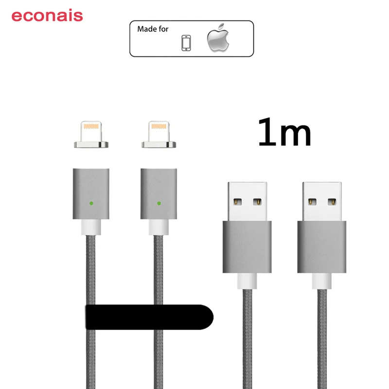 

Magnetic Adapter Mobile Phone Cable For iPhone 6 Plus 6s 5s SE, Fast Charging For iPod nano 5 6 7 Lightning Cable