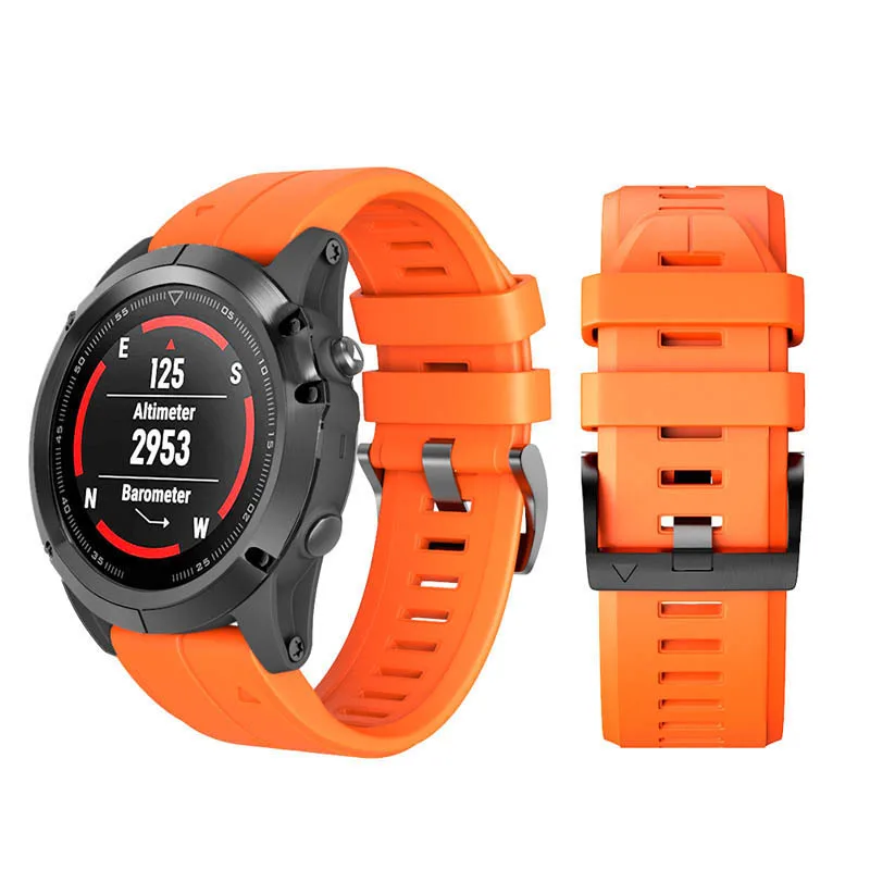 

Watchband Strap Quick Release Silicone Easyfit Wrist Band for Garmin Fenix 5X/5X plus/3/3HR TU-shop