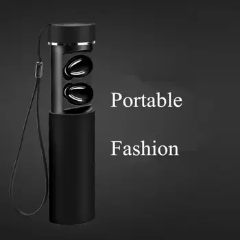 

Portable Bluetooth4.2 Mini Wireless In-Ear Waterproof Earphone Stereo HiFi Earbud Headset Twins with Charging Station