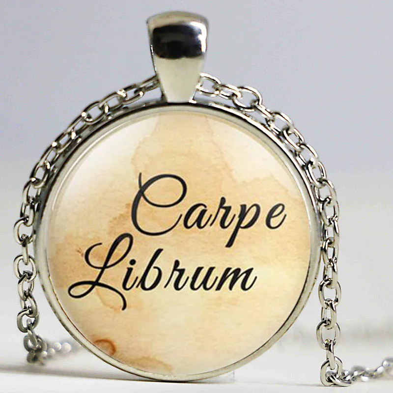 Новая Carpe Librum книга подвеска с цитатой Neckalce Love to Read Book Lover Librarian подарок модные