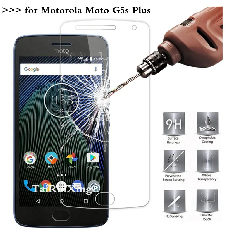 

2.5D 0.26mm 9H Tempered Glass Screen Protector For Motorola Moto G5S Plus Toughened Protective Film For Moto G5s Plus