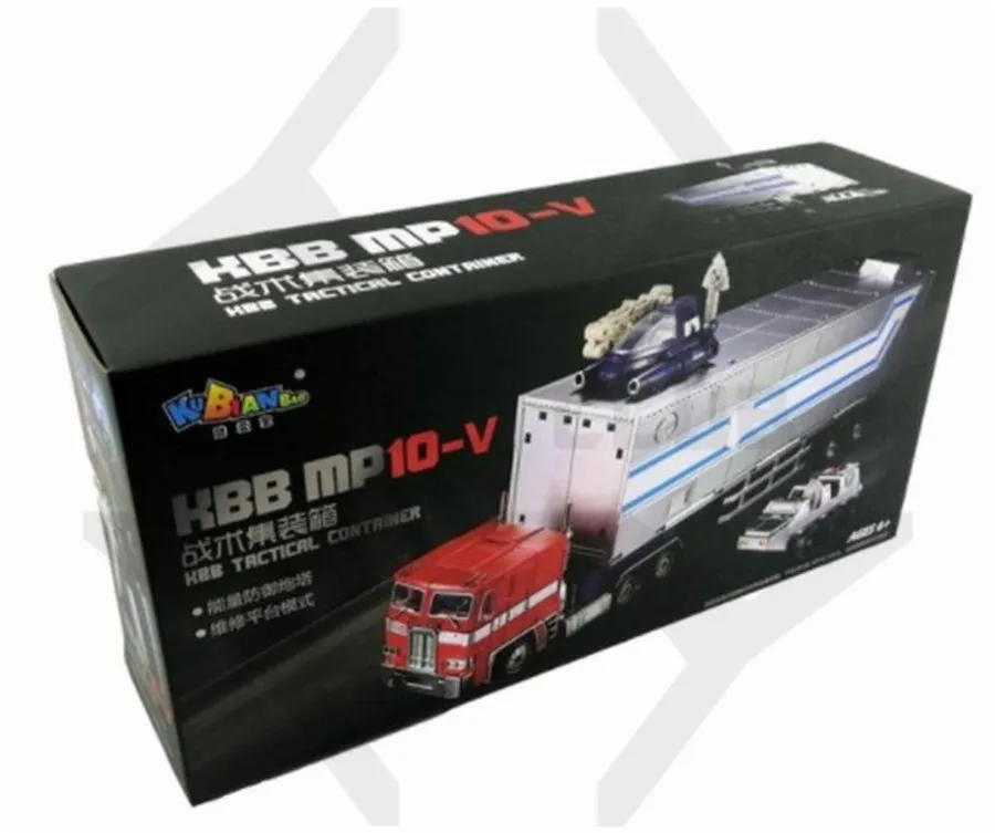 trailer contain box Comic Club KBB трансформация OP Commander MP10V красный черный белый сплав металла с рюкзаком фигурка робота игрушки - Цвет: trailer contain box
