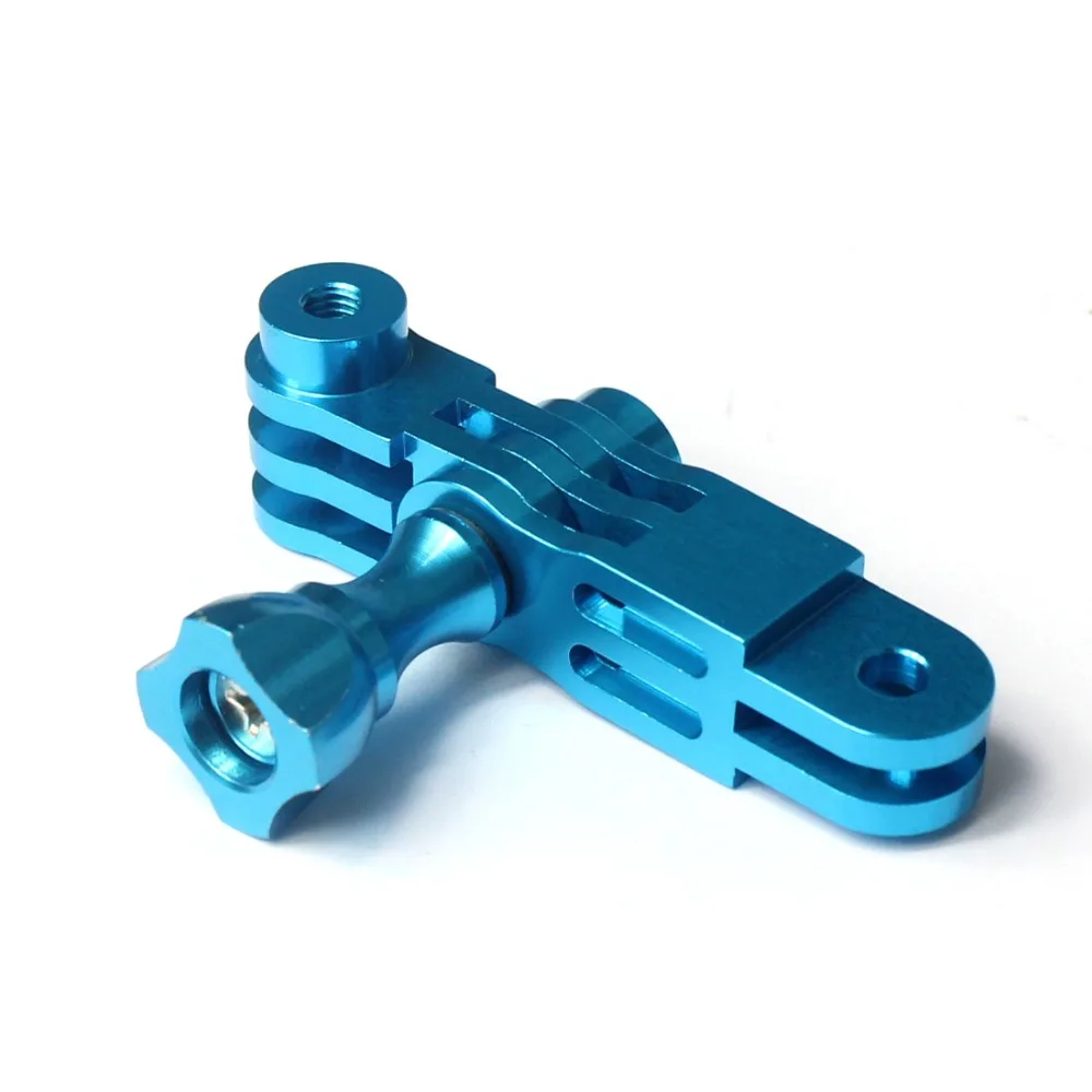 BGNing CNC Алюминиевый Трехходовой поворотный кронштейн адаптер для GOPRO 8 7 6 5 SJCAM Xiaoyi