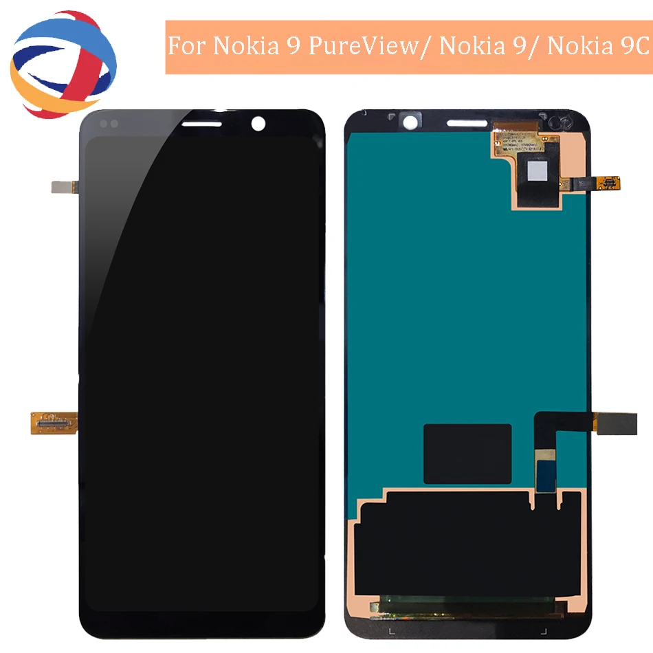 

Tested Display For Nokia 9 PureView/ Nokia 9/ Nokia 9C LCD Display Touch Screen LCD Digitizer Replacment For Nokia 9