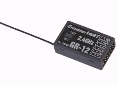 

Graupner HoTT GR-12L 2.4GHz 6-Channel Receiver with set led for RC Transmitter