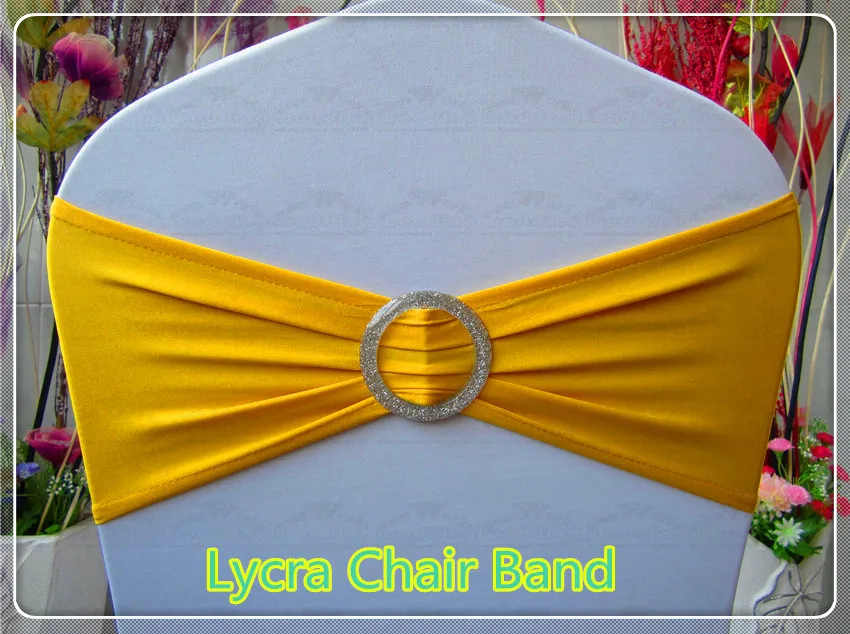 

1/2---With Crystal Buckle Spandex/Lycra/Expand Bands/Chair cover sashes For Wedding Party Banquet Home Decorations