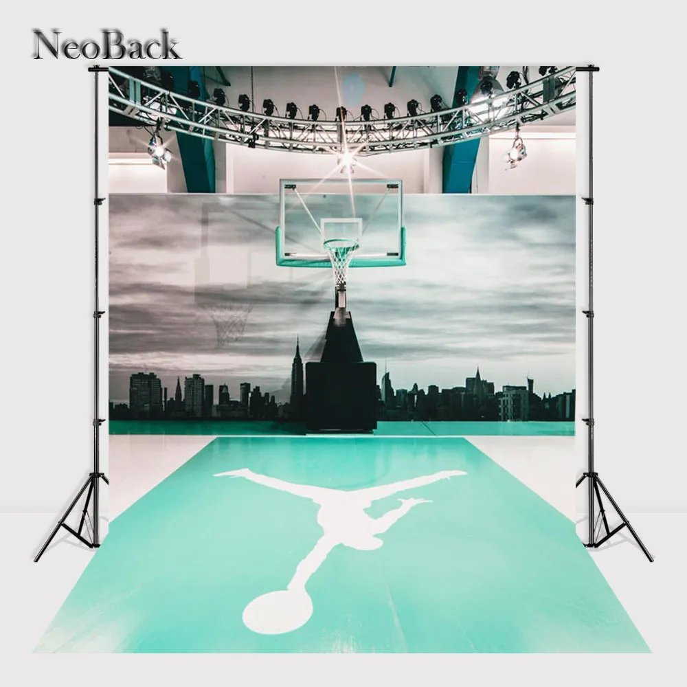

NeoBack 5x7ft Vinyl Cloth Basketball Sport Event Photo Backgrounds Children Studio Senior Sport Photographic Backdrops P2330