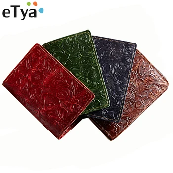 

Women Passport Cover Vintage Business Passports Holder Document Case Men Credit Card ID Holders Genuine Leather Travel Wallets