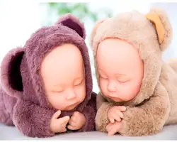 38 см Reborn Baby кролик/медведь плюшевые игрушки куклы для детей силикона Reborn жив Младенцы реалистичные игрушки для детей сна кукла для малыша