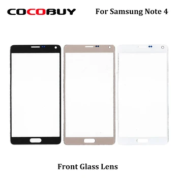

10PCS Front Glass Lens For Samsung Note 4 N910 5.7" for Phone Replacement free shipping