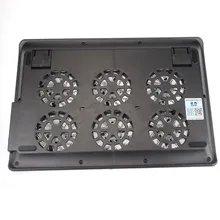 Вентилятор компьютера 6 вентилятор USB синий светодиодный светильник ноутбук охлаждающая подставка для ноутбука BK/9#20 15