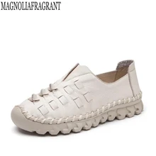 Женская обувь из натуральной кожи; обувь для беременных женщин; обувь для вождения; женские мокасины; женская обувь на плоской подошве ручной работы; k463