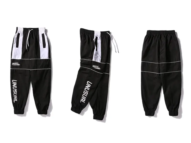 Color Block Patchwork Track Harem Pants 7