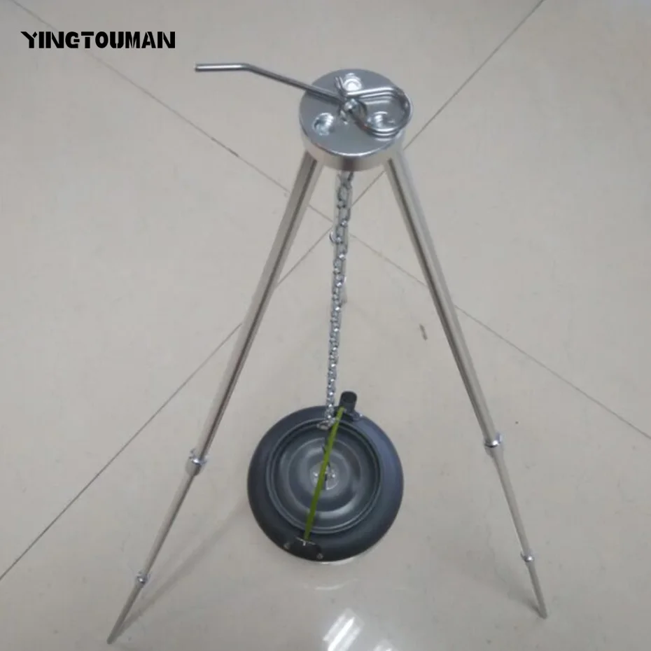 YINGTOUMAN Hanging Pot Holder Picnic Picnic Portable Lightweight Tripod