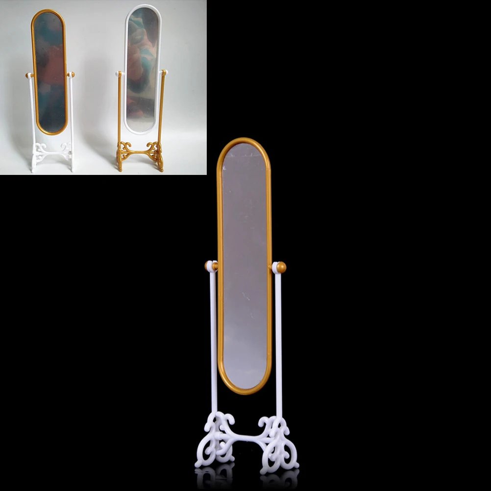 1PCS Randomly Metal Dressing Table Mirror Dollhouse Miniature Gold Tone Dolls House Accessories 1PCS Randomly Metal Dressing Table Mirror Dollhouse Miniature Gold Tone Dolls House Accessories