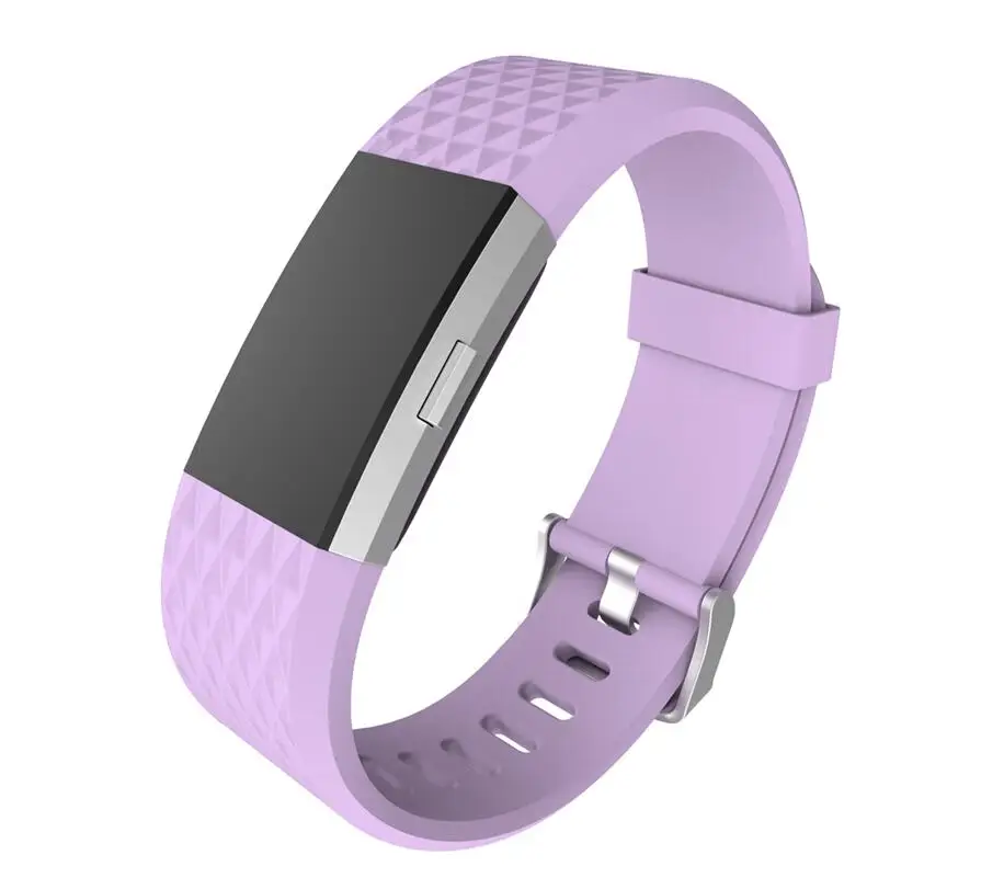 3D ремешок для браслета Fitbit Charge 2 Смарт аксессуары для Fitbit Charge 2 ремешок для смарт-браслета замена оригинального ремешка - Цвет: light purple