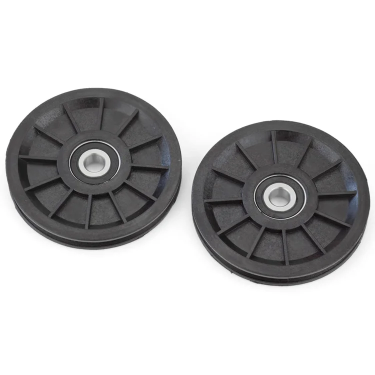 10x90x11,5 мм U/V паз роликовый шкив подшипник нейлоновые колеса трос направляющее колесо для лифта подъемный шкив черный цвет