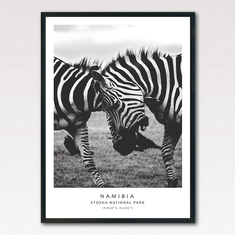 zebra canvas painting home decor