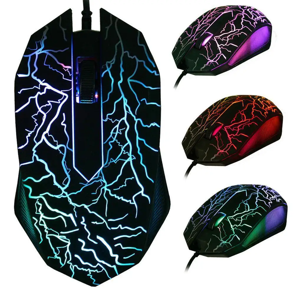 3 Buttons USB Wired Backlight Glowing Mouse Computer Gaming Working Mice 3 Buttons USB Wired Backlight Glowing Mouse Computer Gaming Working Mice