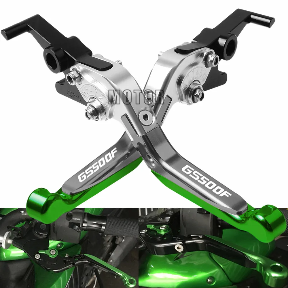 

Adjustable Extendable Folding CNC Aluminum Motorcycles Accessories Brake Clutch Levers For Suzuki GS500F GS 500 F 2004-2008 2009