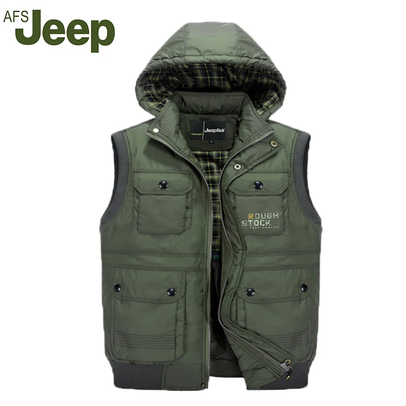 AFS JEEP 2016 Autumn and winter new men leisure vest men's cotton