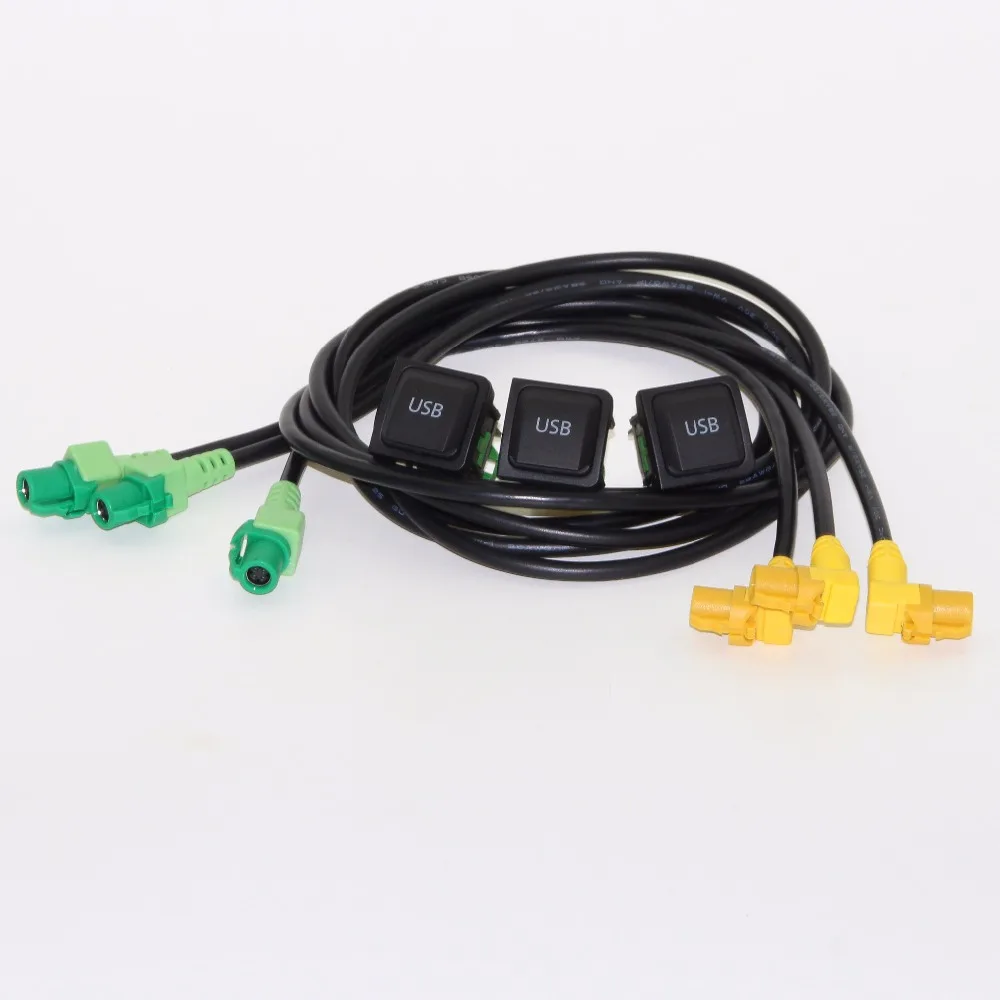 3 шт. для Golf 5/6 Scirocco Passat jetta mk6 USB вход разъем поверхность + кабель RCD510 5KD 035 726 A